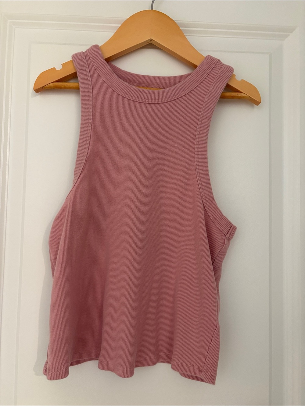 Maeve Ribbed Tank in Dusty Rose Pink
